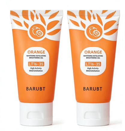 50G Orange Exfoliating Gel for Facial Body Gentle Orange Facial Scrub Body Cleansing Gel Dead Skin Remover Scrub Skin Cleaning