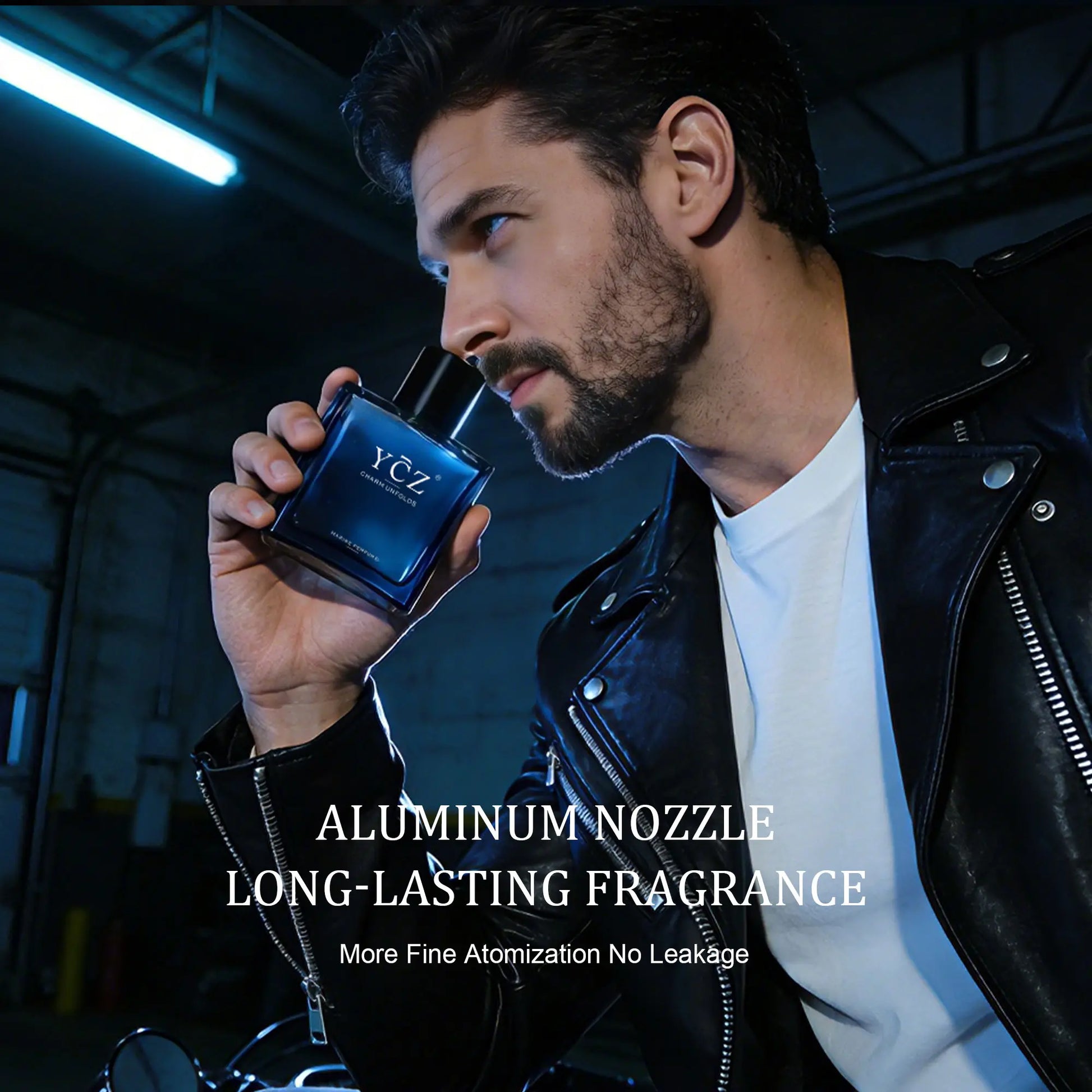 YCZ Midnight Marine Eau De Parfum 50Ml Unisex | Aromatic Aquatic Ocean Fresh Woody Perfume with Bergamot Coconut Amber | Long Lasting Luxury Arabian Fragrance for Men Women | Premium Gift