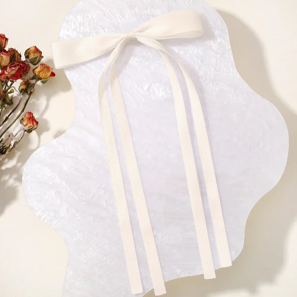 2Pcs New Cute Ribbon Bow Headband Long Tassel Hair Clip Women'S Hair Accessories Girls Party Headwear Side Clips Wholesale