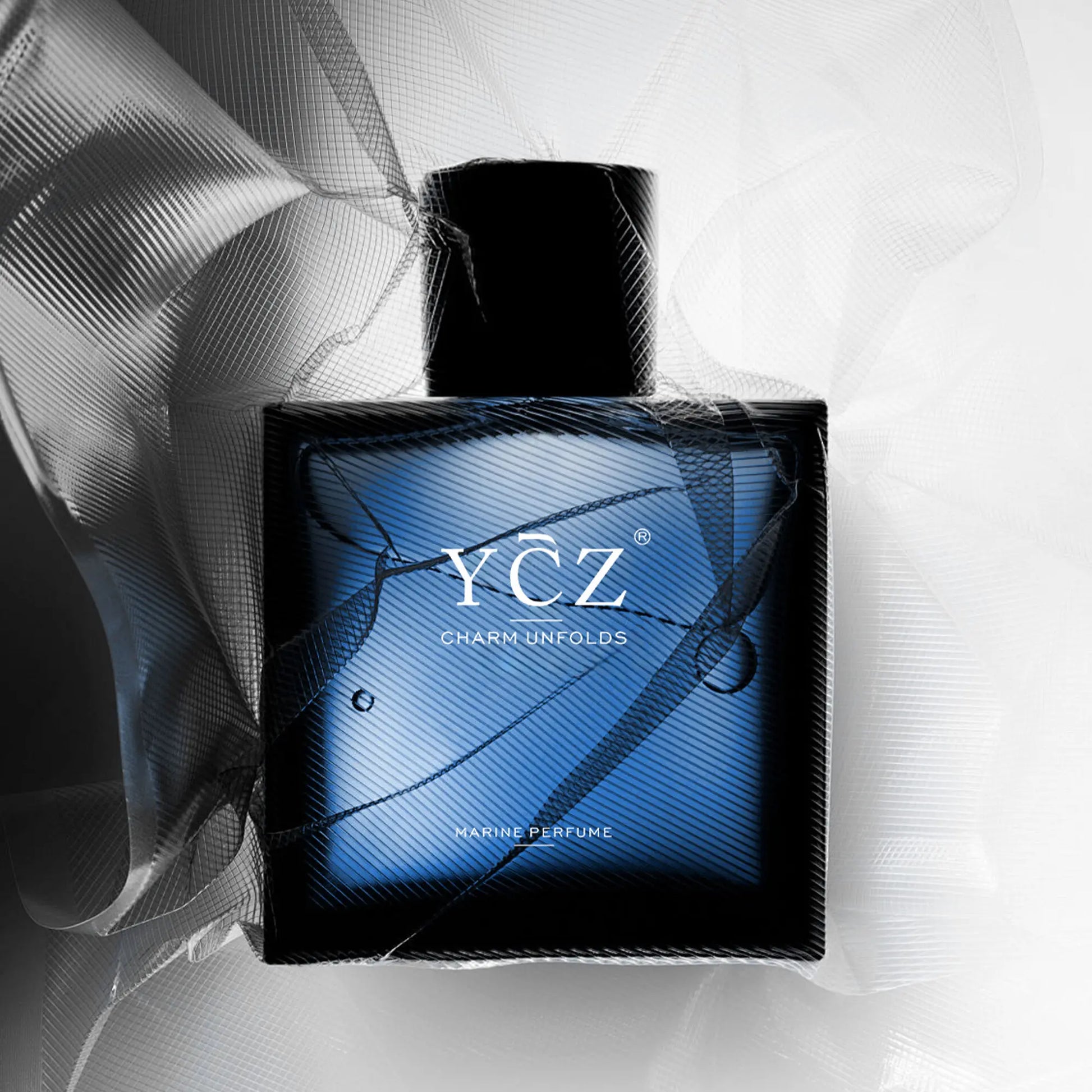 YCZ Midnight Marine Eau De Parfum 50Ml Unisex | Aromatic Aquatic Ocean Fresh Woody Perfume with Bergamot Coconut Amber | Long Lasting Luxury Arabian Fragrance for Men Women | Premium Gift